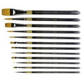 thumbnail image 3 of KINGART™ Original Gold, Premium Golden Taklon, Acrylic Handle Brushes, Set of 12, 3 of 7