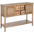 thumbnail image 5 of SAFAVIEH Charlotte Rustic Storage Sideboard w/ 2 Cabinets & 4 Drawers, Oak, 5 of 8