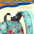 thumbnail image 5 of Pioneer Flower Floral Print Pattern 17" School Backpacks for Teens,Waterproof Oxford Fabric,S-Shape Padded Straps for School,Travel,Hiking,Camping, 5 of 5