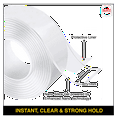 thumbnail image 4 of KLAPiT Super Tape Clear Heavy Duty Double Sided Nano 118" Holds 150 lb Indoor Outdoor Waterproof, 4 of 7