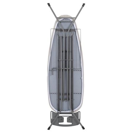 BETTER HOMES & GARDENS WIDE‑TOP IRONING BOARD – 47″ X 38″, ADJUSTABLE HEIGHT, STEEL FRAME, BUILT‑IN IRON REST AND CLOTHES RACK, NON‑SLIP FEET, GREY