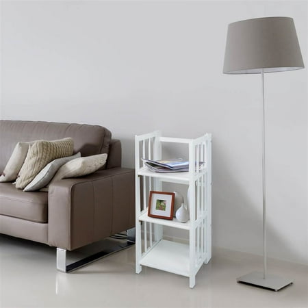 3-Shelf Folding Bookcase 14" Wide-White - Walmart.com