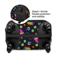thumbnail image 4 of Haiem Rainbow Jellyfishes Luggage Cover Printed Suitcase Covers for Luggage Elastic Washable Suitcase Protector Fits 18-32 Inch Luggage-X-Large, 4 of 9