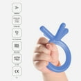 thumbnail image 3 of Comotomo Silicone Baby Teether, Blue, 3 of 6