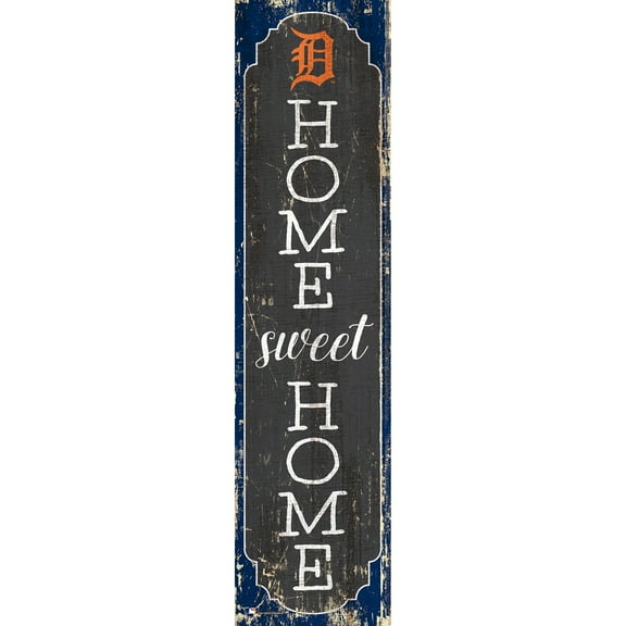 Detroit Tigers 24" Home Sweet Home Leaner Sign
