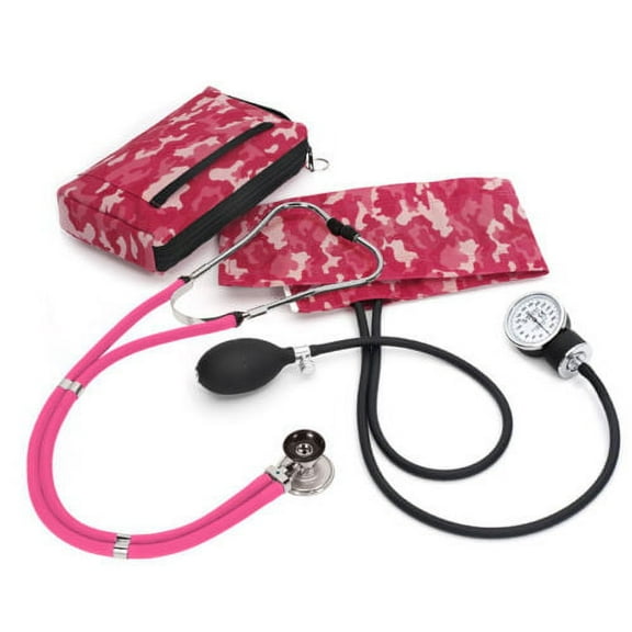 Prestige Medical BP Cuff Aneroid Sphygmomanometer / Sprague-Rappaport Kit® A2 - Pink Camouflage - CMP