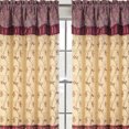 thumbnail image 4 of RT Designers Collection  90 in. Pia Embroidered Panel with Double Valance, Burgundy, 4 of 5