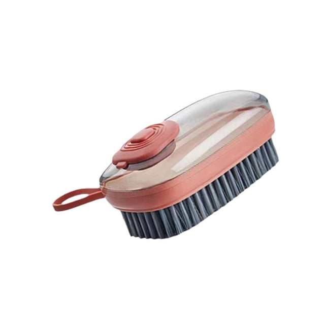 Ruifaya Cepillo de limpieza de líquidos multifuncional, cepillo colgante suave automático, herramienta para olla, cómodo agarre con orificio para zapatos, S0V0 para lavavajillas