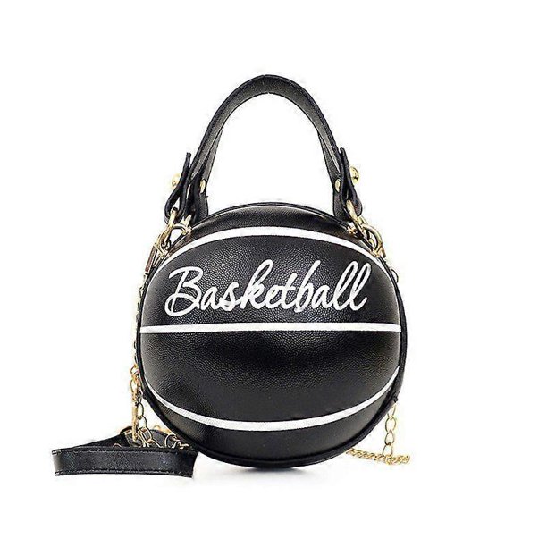 Bolso de baloncesto para mujer, bolso bandolera con forma de balón de baloncesto, bolso de mano pequeño de un solo hombro de piel sintética, bolso redondo.