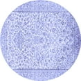 thumbnail image 1 of Ahgly Company Machine Washable Indoor Round Persian Blue Traditional Area Rugs, 7' Round, 1 of 4