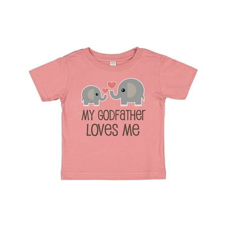 

Inktastic My Godfather Loves Me Godson Gift Baby Boy or Baby Girl T-Shirt
