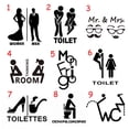 thumbnail image 5 of Fashion Removable Home Art Wall Sticker Toilet Decals Door Decor Vinyl Poster 6, 5 of 8