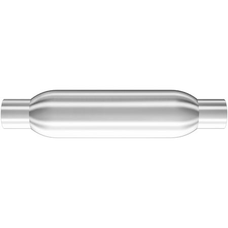 Magnaflow Performance Exhaust 18113 Glass Pack Muffler; 1.75 in. Round; 1.75 in. In/Out; Body L-12 in.; Overall L-16 in.; Center/Center;