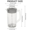 BCMMKLPP Home Kitchen Mixing Pitcher 68 Oz Juice for Fridge Plastic