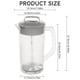 thumbnail image 3 of Estante de almacenamiento de liquidación Plertrvy Tanque mezclador de jugo, Jarra mezcladora de 68 oz Jugo para refrigerador Jarra de plástico con tapas Émbolo y asa Jarra de té Jarra transparente, 3 of 8