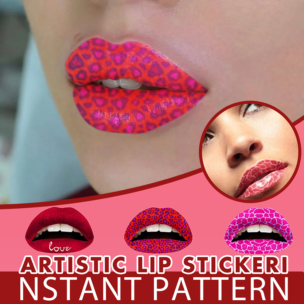 6-pack Red Lips Sticker Temporary Tattoos Hot Lip Tattoo Sticker Lipstick |  eBay