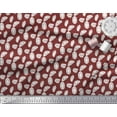 thumbnail image 2 of Soimoi Red Rayon Crepe Fabric Crystal Stone Geometric Print Fabric by the Yard 46 Inch Wide, 2 of 3