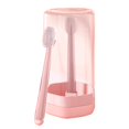 thumbnail image 2 of Cepillo de infantil de 2 piezas con limpiador de lengua limpia, de silicona suave antideslizante para bebés recién nacidos de Rosa Sunnimix Limpiador de lengua, 2 of 8