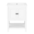 thumbnail image 5 of 24" Modern Bathroom Vanity with Ample Storage and Smooth - feeling Knobs, 5 of 6
