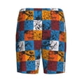 thumbnail image 2 of Lsque colorful plaid Dinosaur Mens Sleep Pajama Shorts,Short Pajama Pants, Cotton Ultra-Soft Knit-Medium, 2 of 9