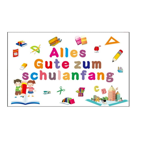 Vikakiooze Home Decor First Day Of School Garland Banner Decoration School Introduction Decoration