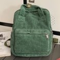 thumbnail image 3 of Bolso de hombro doble para mujer pana suave múltiples bolsillos para adolescentes niñas y niños, 3 of 9