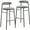 Charcoal, variant on LeisureMod Bar Stool Upholstered in Leather Contemporary Accent Kitchen Counter Stool for Dining Room Kitchen, and Pub Lume Collection Set of 2 in Burgundy