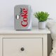 thumbnail image 3 of Mininevera Coca-Cola portátil de 4 litros y 6 latas para dormitorio, color gris, 3 of 8