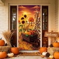 thumbnail image 6 of Fall Thanksgiving Halloween Door Curtain, 70.9 x 35.4 inches Polyester Door Cover for Party Garden Wall Decor Festive Backdrop, 6 of 6