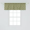 thumbnail image 2 of Ambesonne Abstract Window Valance, Retro Design Silhouettes, 54" X 18", Mustard Blush Dark Teal, 2 of 3