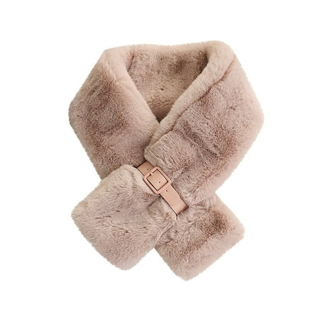 

Dadaria Womens Scarf Lovely Women Fashion Winter Faux Villus Scarf Outerwear Lady Scarf Warm Bib Pink Women