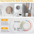 ROVSUN 110V Electric Portable Clothes Dryer, High End Laundry Front