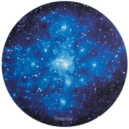 Insten Galaxy Mouse Pad Mat for Computer Desk Laptop Galactic Space Design Round Anti-Slip Backing and Silky Smooth Surface 2mm Ultra Thick Diameter: 8.46