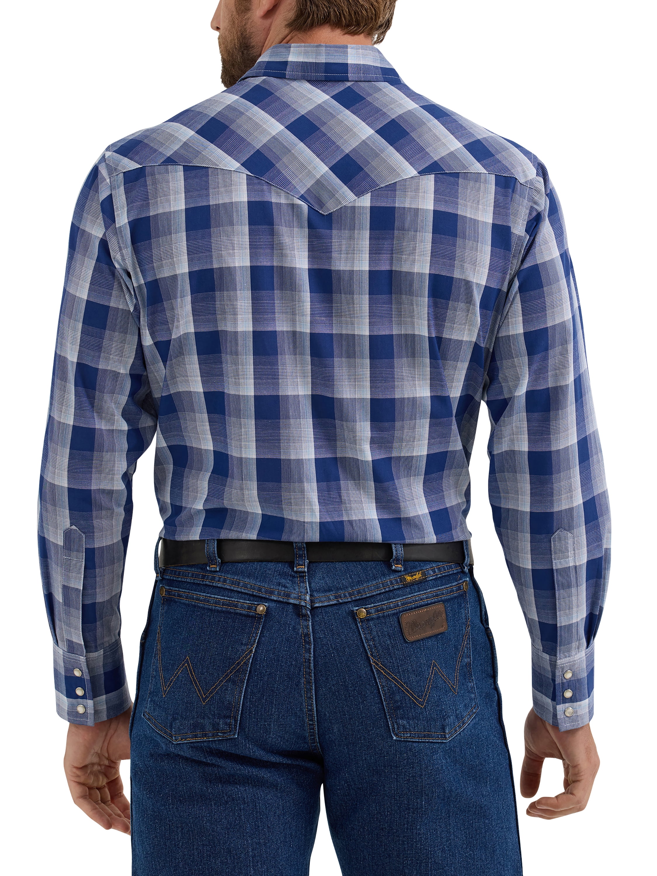 Wrangler Men's Long Sleeve Western Dress