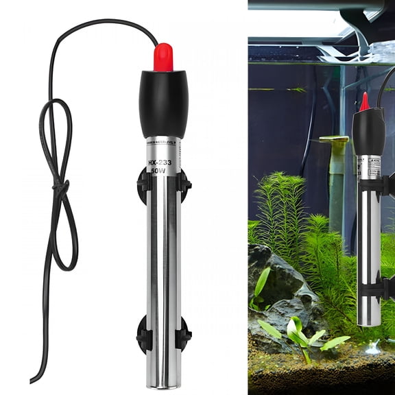 HIBIBUD Aquarium Heater 50W/100W/200W/300W/500W Temperature Adjustable Automatic Fish Tank Heater Suitable for Saltwater and Fresh Water
