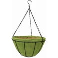 thumbnail image 1 of Gardener Select Jute Hanging Basket 7 in. Green with Coco Liner, 1 of 1