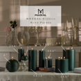thumbnail image 4 of Juego de 3 pilares de cristal verde Candle MOZEAL, 7,5 x 10-15 cm, 4 of 5