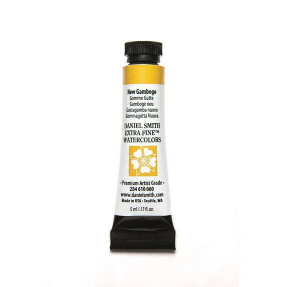 Daniel Smith Extra Fine Watercolor, 5 ml, New Gamboge