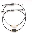 thumbnail image 3 of Pulsera de pareja de piedra volcánica TUNC pulsera Pinky Promise Forever Best Friend con difusor de aceite esencial de aromaterapia para ansiedad tamaño ajustable, 3 of 5