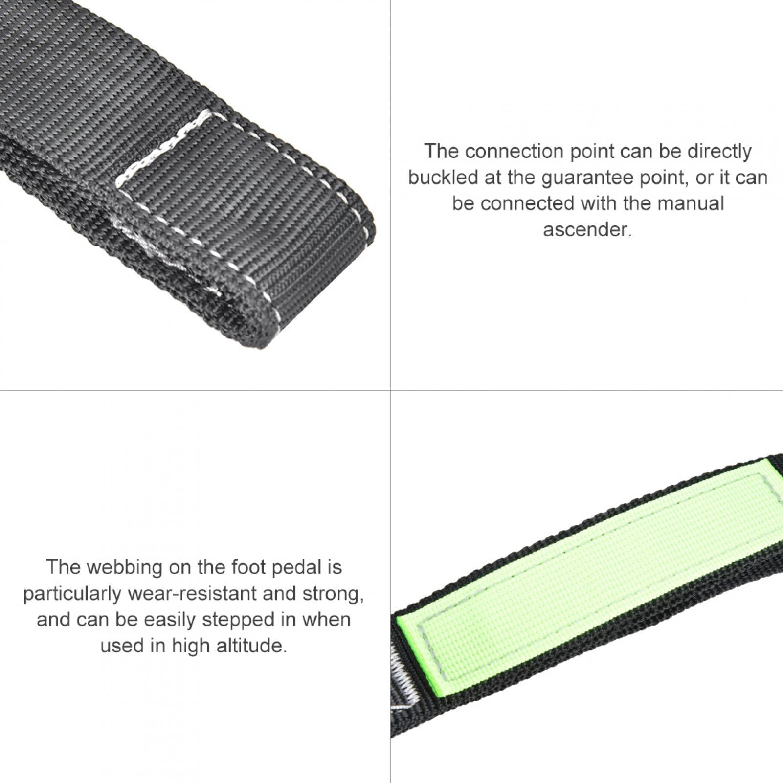 Tebru Rope Ladder,Outdoor Hanging Rope Ladder Flat Belt Step Ascend Strap for Mountaineering Rock Climbing,Climbing Rope Ladder