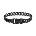 thumbnail image 1 of Pulsera Armani Exchange de acero inoxidable negra para hombre, 1 of 3