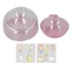 thumbnail image 1 of Slanted Cat Food Bowl 500ml Transparent Detachable Stand Enhanced Health Sturdy Tilted Dog Dish Bowl for Home Indoor Pink, 1 of 1