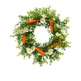thumbnail image 2 of Nkmbld Spring Wreath for Front Door, 15.7in Easter Carrot Wreath Easter Door Hangers for Front Door Summer Farmhouse Holiday Wall Home Window Decor, 2 of 8
