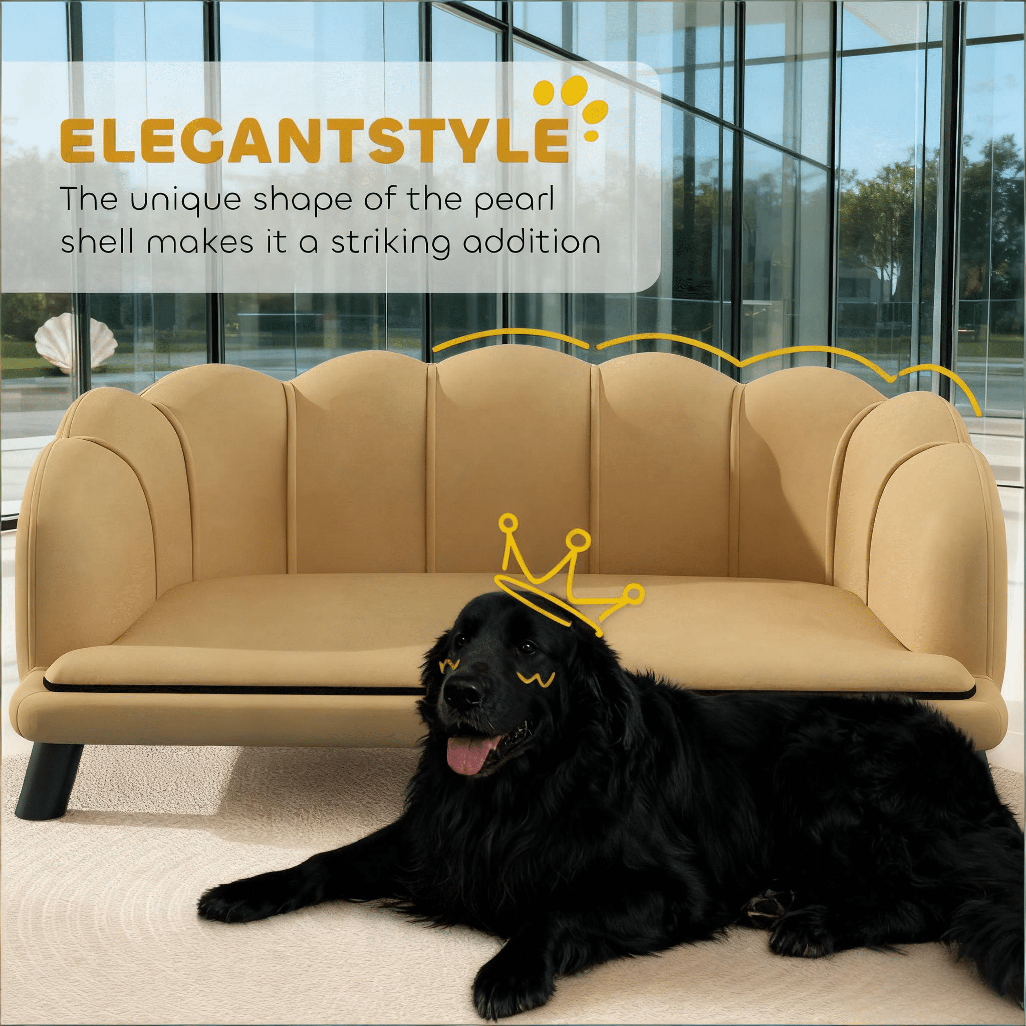 Pet Sofa Bed Couch with Storage
