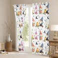 thumbnail image 3 of Homewish Cute Gnome Kitchen Curtains For Kids,Kawaii Cartoon Themed Black Out Curtains Pack of 2 (42x63 Each),White, 3 of 6