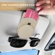 thumbnail image 2 of Otra pieza de repuesto para automóvil Paquete de 2 soportes para gafas de sol de color beige para automóvil, soporte magnético para gafas de sol de cuero, soporte universal para gafas de sol para, 2 of 5