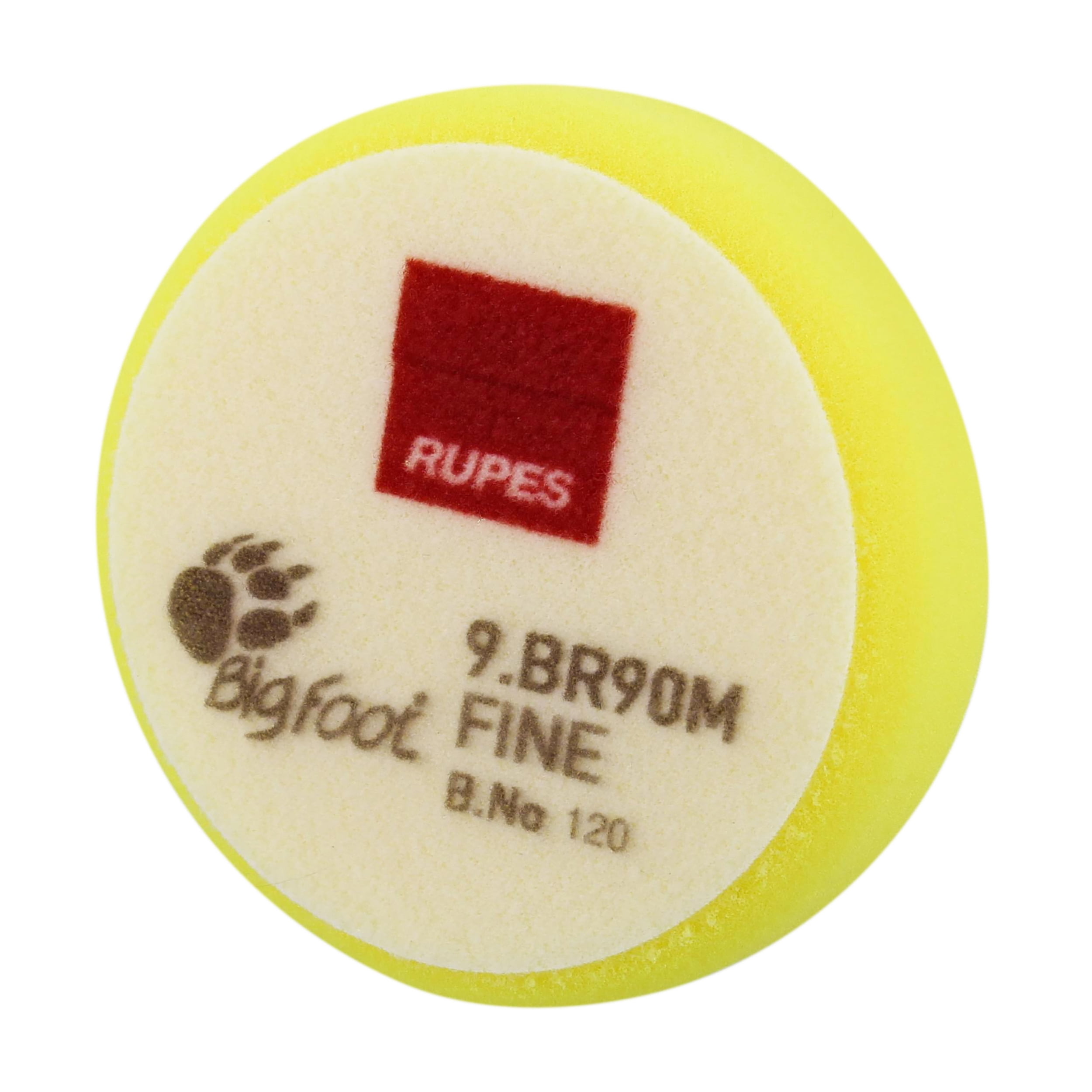 RUPES Fine Polishing Pad 3in Yellow Rotary Foam Buffer Pad, 1 Pack