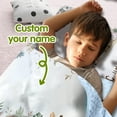 thumbnail image 2 of Personalized Baby Animals Bean Velvet Nap Mat for Kids – Soft Toddler Sleeping Mat with Custom Name – Ideal for Daycare, Preschool, and Travel(Cushions + Pillows22.5"x55"+Blanket size: 33.5" x 45"), 2 of 8