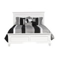 thumbnail image 6 of New Classic Furniture Tamarack Wood King Size Panel Bed in White, 6 of 6