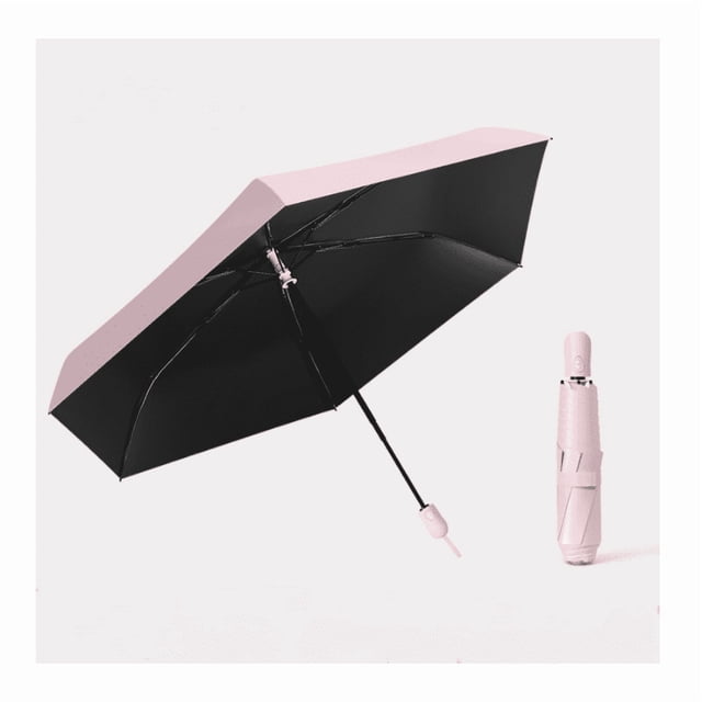 Automatic Open/Close Travel Umbrella | Coated Fabric, Compact Portable Design - UPF 50+ UV Protection for Sun & Rain, Ideal for Golf, Car, Backpack (All Ages)